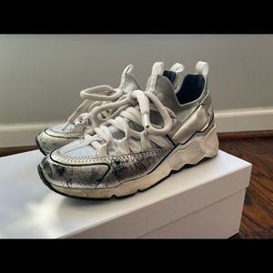 Pierre Hardy silver sneakers